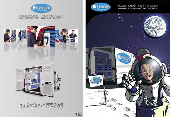 copertina e controcopertina del catalogo 2012 Syncro system